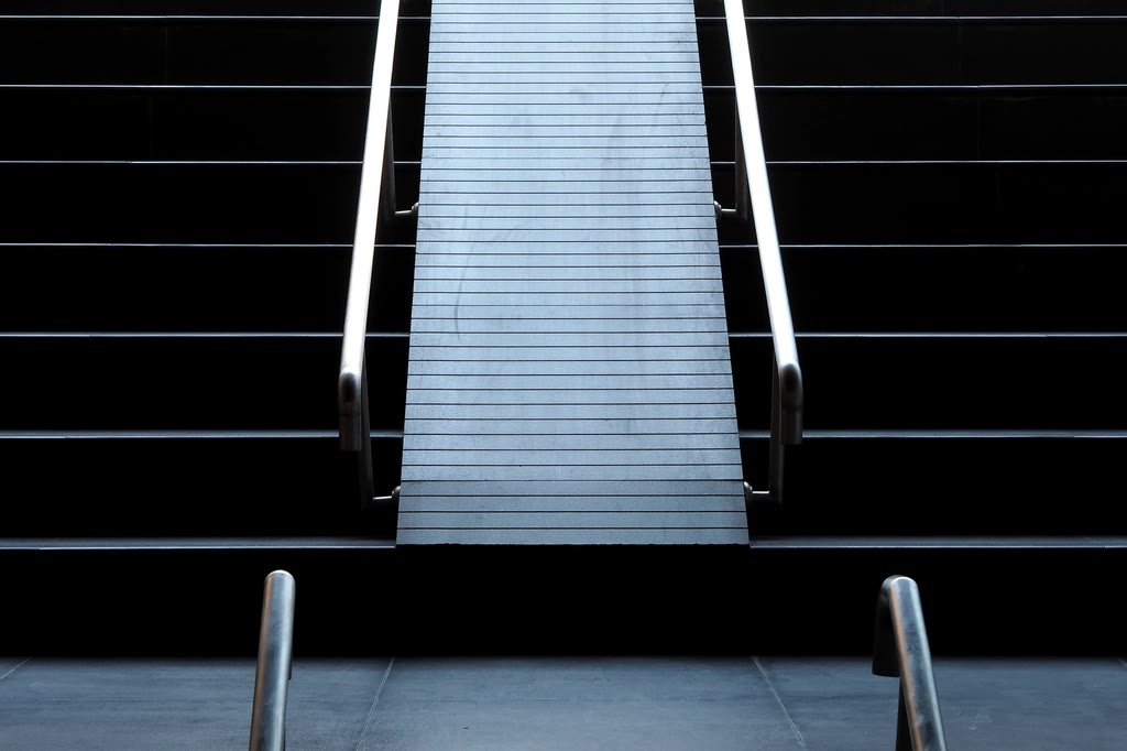 Modern steel stair railing installation Melbourne